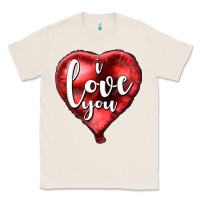 Natural I love you heart balloon Valentine's Day Classic Tee - HowdyJamesFarm