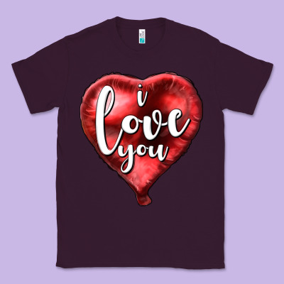 I Love You Heart Balloon Valentine's Day Classic Tee Designed By Howdyjamesfarm
