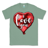 Sage I love you heart balloon Valentine's Day Classic Tee - HowdyJamesFarm