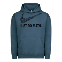 Pigment Midnight Navy just do math Urban Hoodie - DesigneFamous