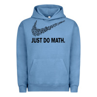Pigment Pebble Blue just do math Urban Hoodie - DesigneFamous