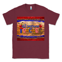 Burgundy all american teacher tumbler Classic Tee - Artiststas