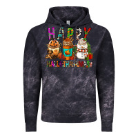 Cloud Black Happy hallothankmas coffee cups Vintage Hoodie - FaDigitalArtStudio