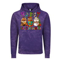 Cloud Purple Happy hallothankmas coffee cups Vintage Hoodie - FaDigitalArtStudio