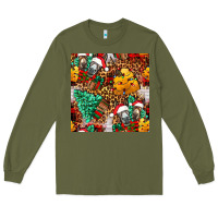 Army Green christmas donkeys Long Sleeve Tee - FaDigitalArtStudio