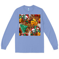 Colony Blue christmas donkeys Long Sleeve Tee - FaDigitalArtStudio