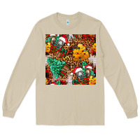 Mushroom christmas donkeys Long Sleeve Tee - FaDigitalArtStudio