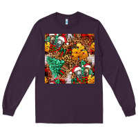 Plum christmas donkeys Long Sleeve Tee - FaDigitalArtStudio