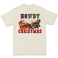 Bone howdy christmas with santa riding his sleighs Premium Tee - CowGirlArtShop