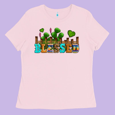 Blessed Olivia Ladies Tee Designed By Oliviacreatesart