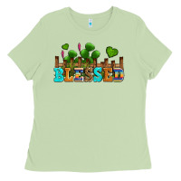 Matcha blessed olivia Ladies Tee - OliviaCreatesArt