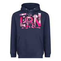 Navy breast cancer lpn licensed practical nurse Heavyweight Hoodie - JahusDesignShop