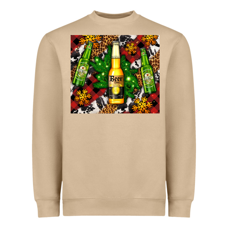 Beer Bottles With Golden Snow Heavyweight Sweatshirt by AdoDesignShop | Teevron