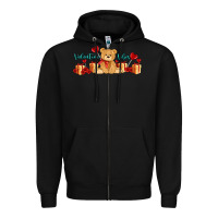 Black valentines vibes with gifts and bear Zipper Hoodie - AdoDesignShop