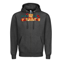 Charcoal Heather valentines vibes with gifts and bear Zipper Hoodie - AdoDesignShop