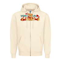 Sandshell valentines vibes with gifts and bear Zipper Hoodie - AdoDesignShop