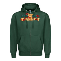 Sports Green valentines vibes with gifts and bear Zipper Hoodie - AdoDesignShop