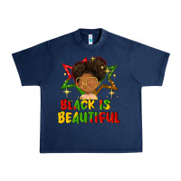 Navy black is beautiful Urban Heavy Tee - FaDigitalArtStudio