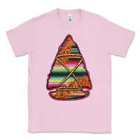 Bubblegum Pink serape tooled leather arrowhead Classic Tee - Jasminsmagicworld