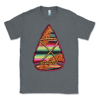 Charcoal Heather serape tooled leather arrowhead Classic Tee - Jasminsmagicworld