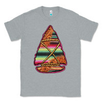 Heather Grey serape tooled leather arrowhead Classic Tee - Jasminsmagicworld
