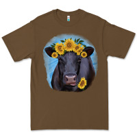 Cacao Black Angus with Sunflower Premium Tee - Jasminsmagicworld