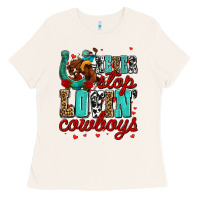Bone never stop lovin cowboys olivia Ladies Tee - OliviaCreatesArt