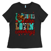 Black never stop lovin cowboys olivia Ladies Tee - OliviaCreatesArt