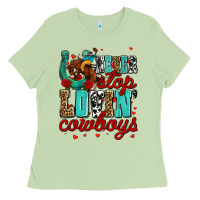 Matcha never stop lovin cowboys olivia Ladies Tee - OliviaCreatesArt
