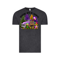 Vintage Black mardi gras hanging with my gnomies Vintage Tee - FaDigitalArtStudio