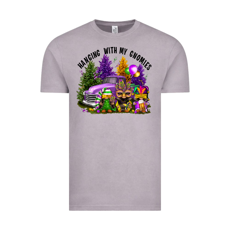 Mardi Gras Hanging With My Gnomies Vintage Tee by FaDigitalArtStudio | Teevron