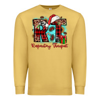 Antique Gold christmas rt respiratory therapist Premium Sweatshirt - JahusDesignShop