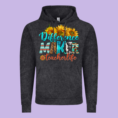 Difference Maker Teacher Life Vintage Hoodie Designed By Bundleandbundleshop