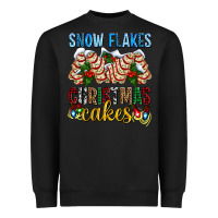 Black snow flakes christmas cakes ado Heavyweight Sweatshirt - AdoDesignShop
