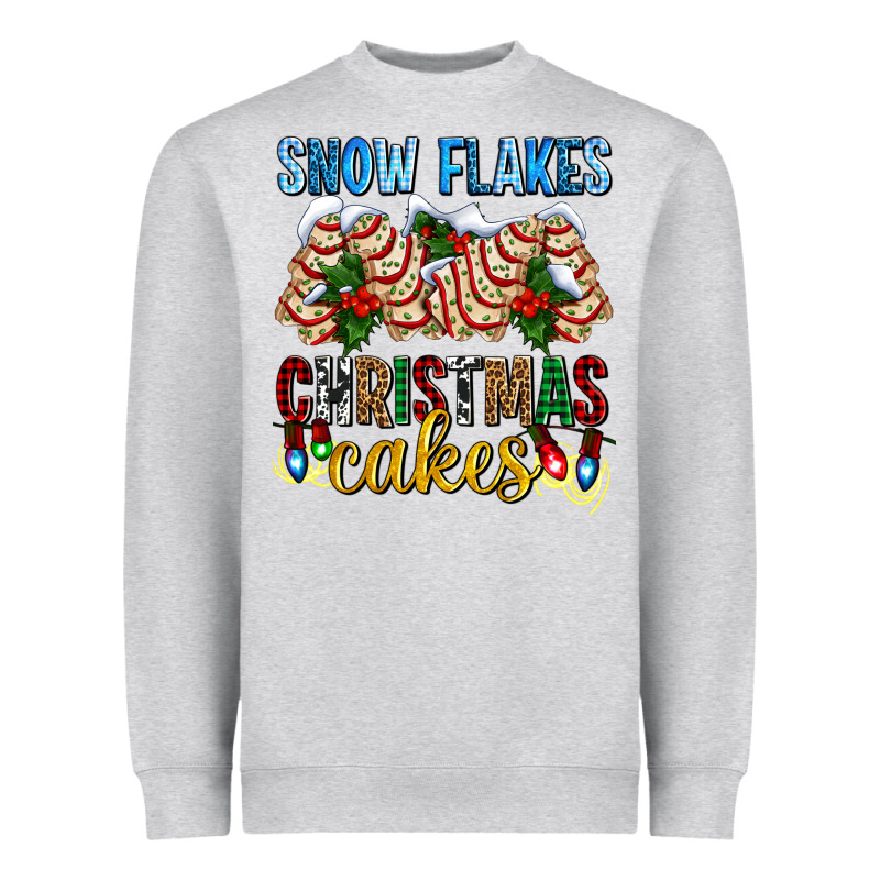 Snow Flakes Christmas Cakes Ado Heavyweight Sweatshirt by AdoDesignShop | Teevron