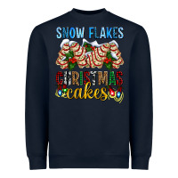 Navy snow flakes christmas cakes ado Heavyweight Sweatshirt - AdoDesignShop