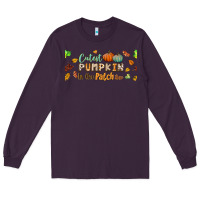 Plum cutest pumpkin in the patch lebbey glass Long Sleeve Tee - BundleAndBundleShop