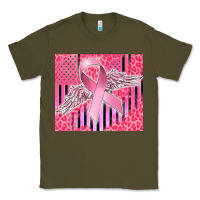 Army Green cancer awareness american flag Classic Tee - CowGirlArtShop