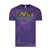 Cloud Purple Peace Love Donkeys Vintage Tee - Jasminsmagicworld