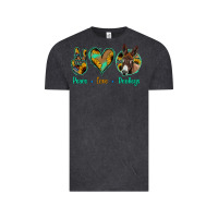 Vintage Black Peace Love Donkeys Vintage Tee - Jasminsmagicworld