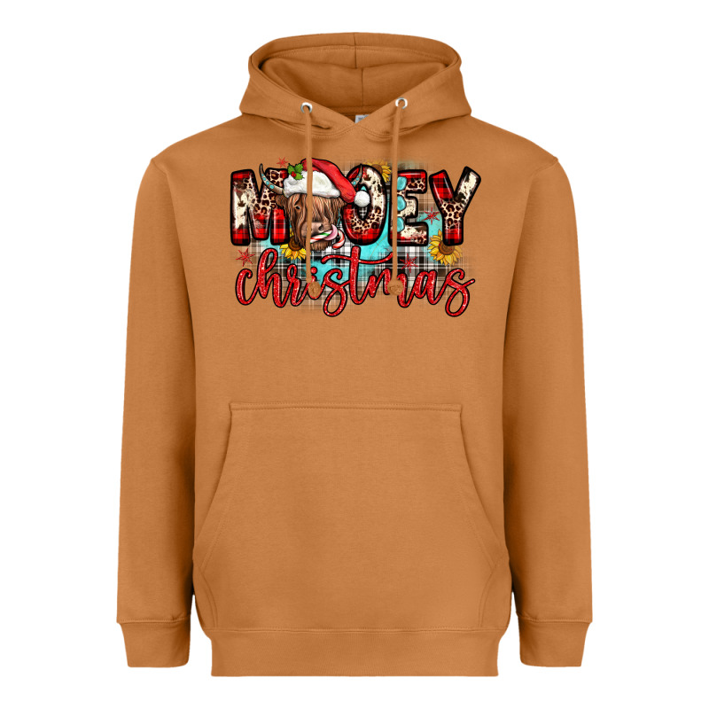 Mooey Christmas Sunflower Heavyweight Hoodie by JahusDesignShop | Teevron
