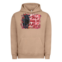 Pigment Burro you moo ve  me black angus Urban Hoodie - RanaPortraitStore