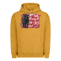 Pigment Peanut Butter you moo ve  me black angus Urban Hoodie - RanaPortraitStore