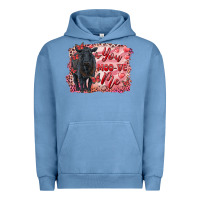 Pigment Pebble Blue you moo ve  me black angus Urban Hoodie - RanaPortraitStore