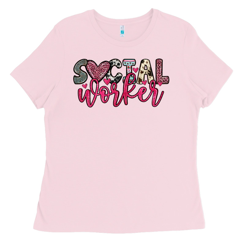Social Worker Ladies Tee by OliviaCreatesArt | Teevron