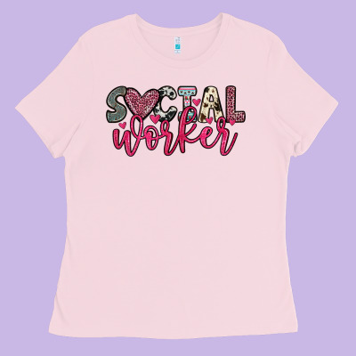Social Worker Ladies Tee Designed By Oliviacreatesart