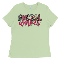 Matcha social worker Ladies Tee - OliviaCreatesArt