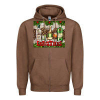 Chestnut christmas cocktail party Zipper Hoodie - AdoDesignShop