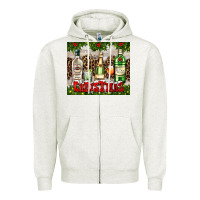 Oatmeal Heather christmas cocktail party Zipper Hoodie - AdoDesignShop