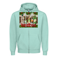 Seafoam christmas cocktail party Zipper Hoodie - AdoDesignShop
